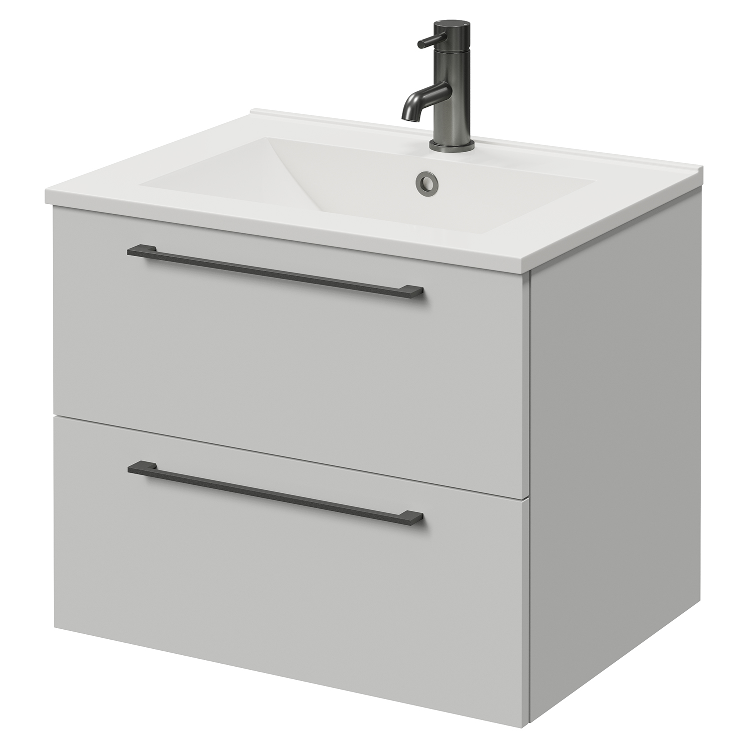 Napoli 460 Wall Mounted 2 Drawer Vanity Unit with Angel Basin