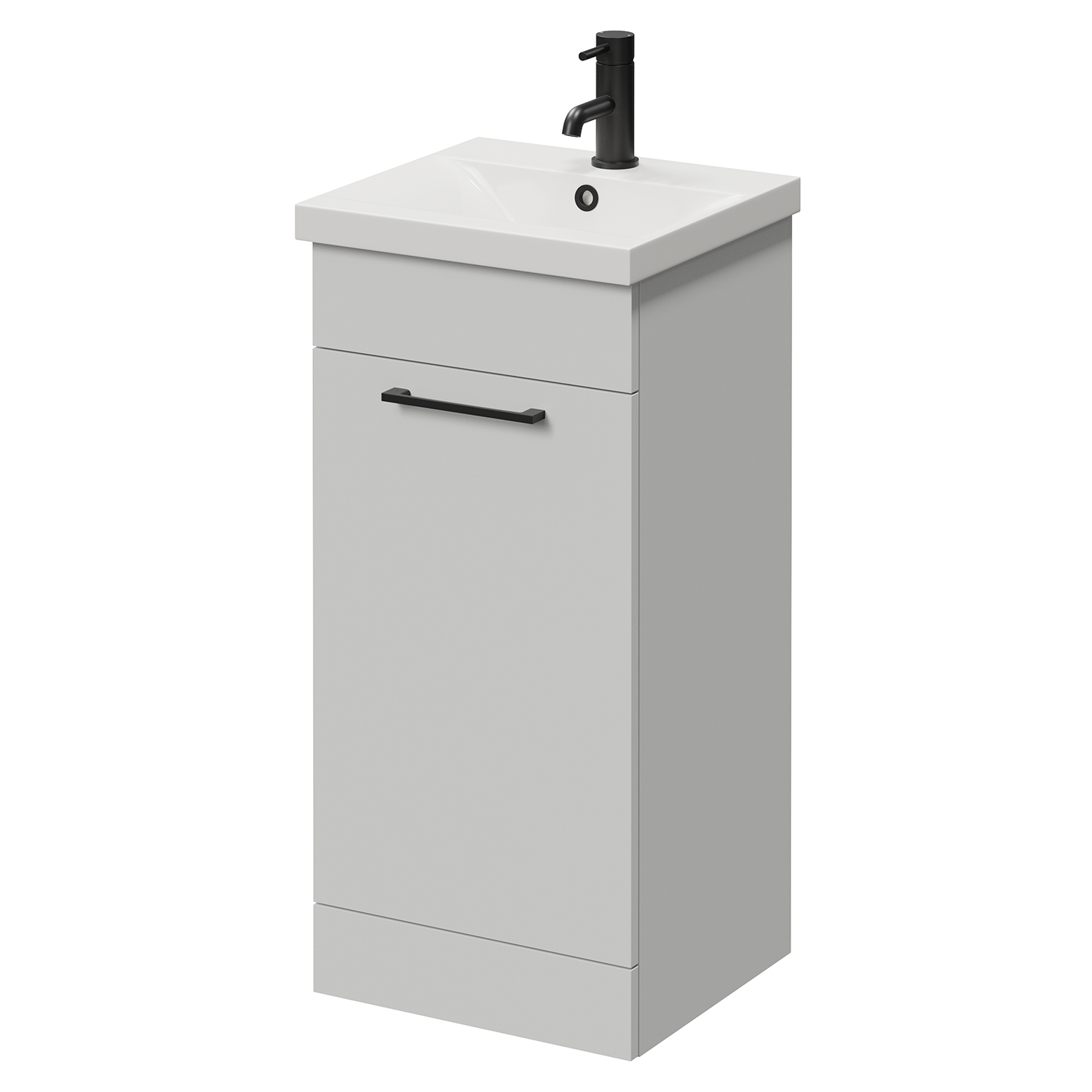 Napoli 390 Single Door Vanity Unit with Glide Basin