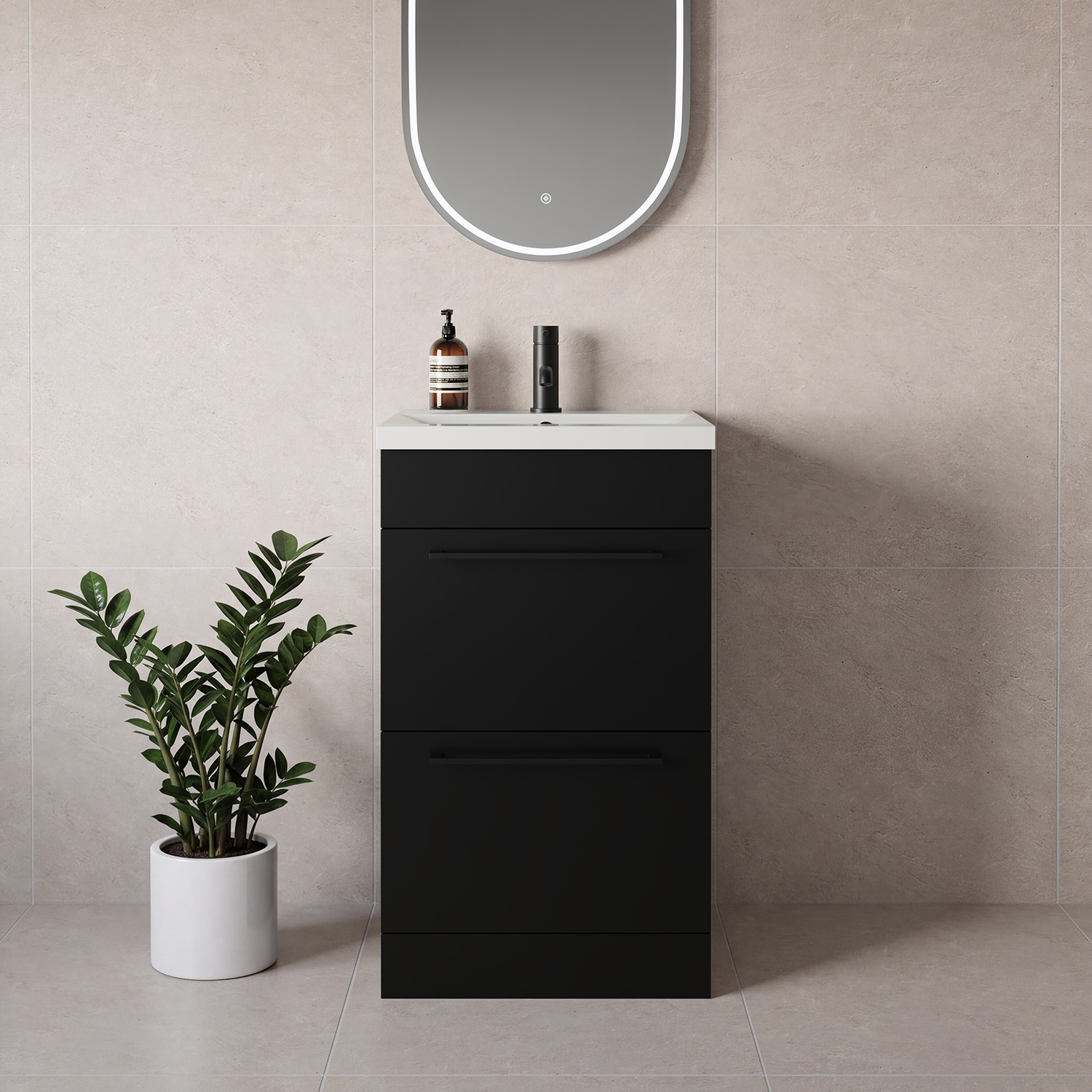 Napoli 390 2 Drawer Vanity Unit with Glide Basin