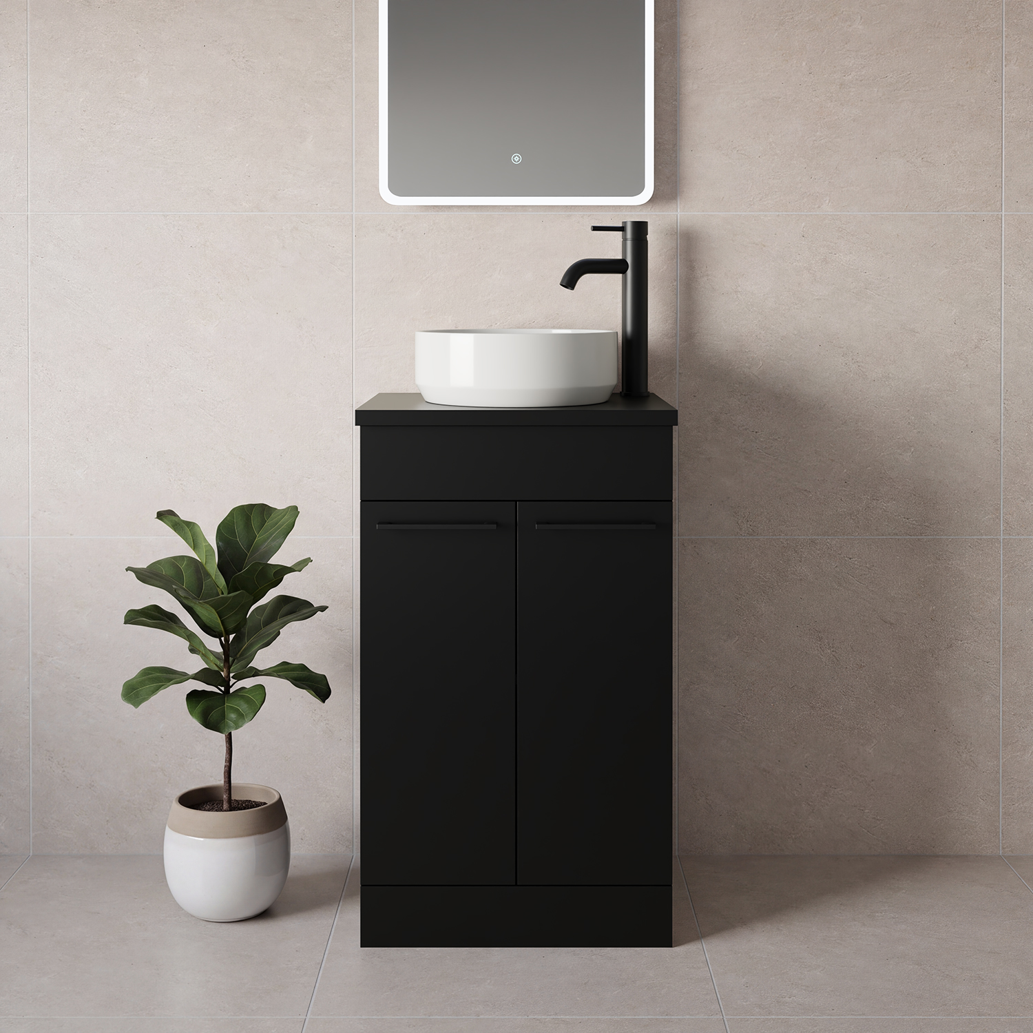 Napoli 390 2 Door Vanity Unit for Countertop Basins