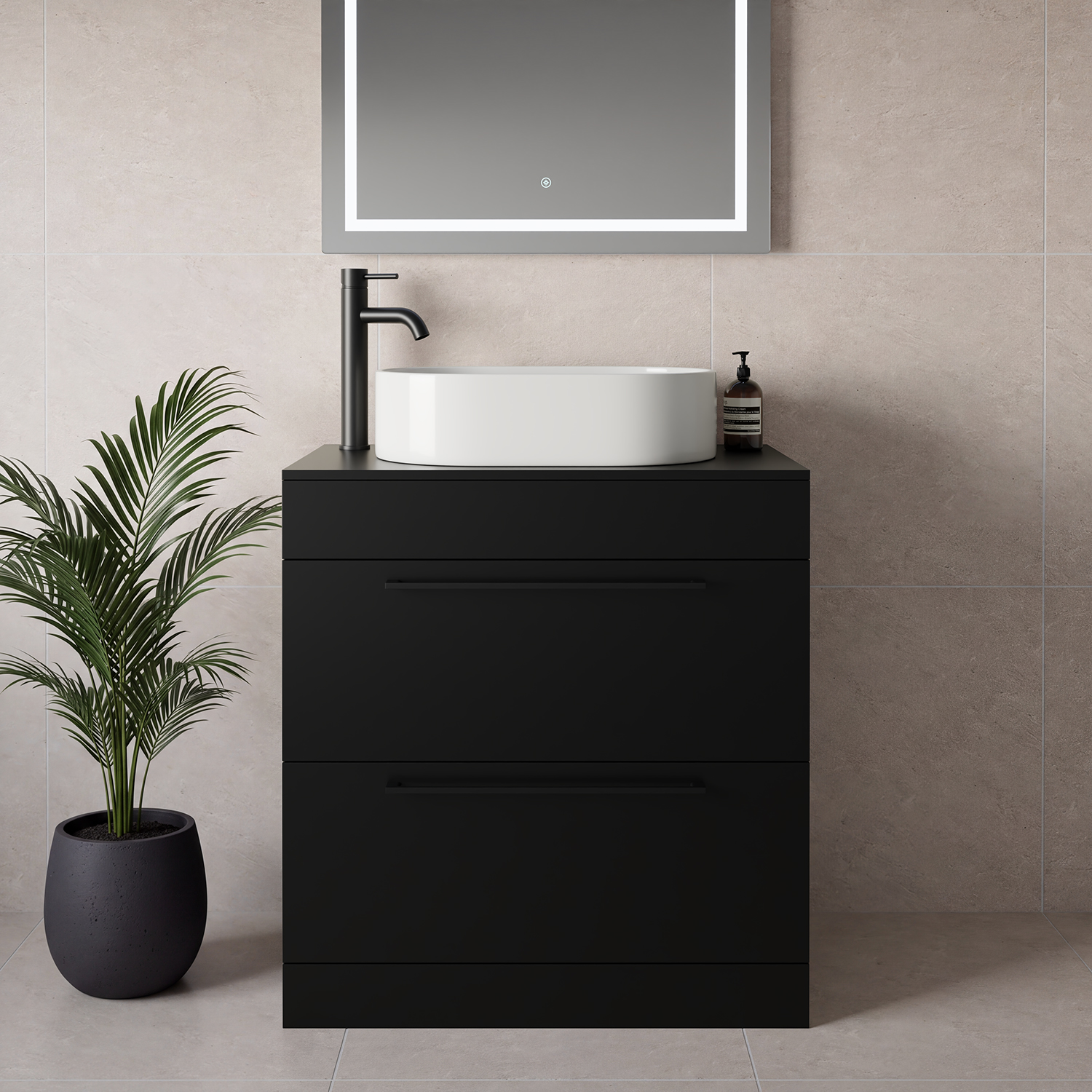 Napoli 460 2 Drawer Vanity Unit for Countertop Basins