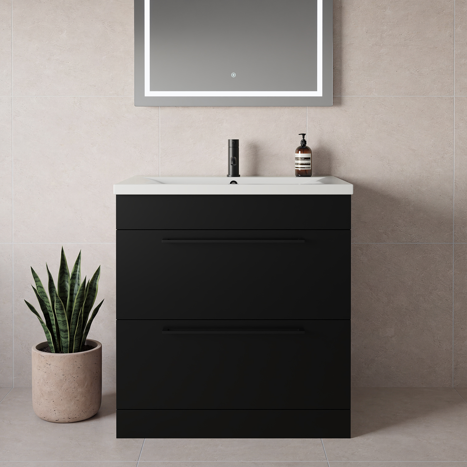 Napoli 460 2 Drawer Vanity Unit with Glide Basin