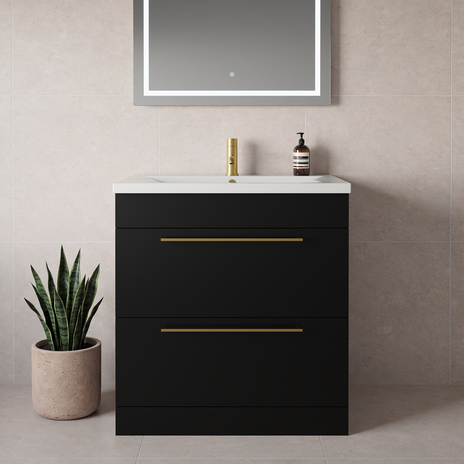 Napoli 460 2 Drawer Vanity Unit with Glide Basin