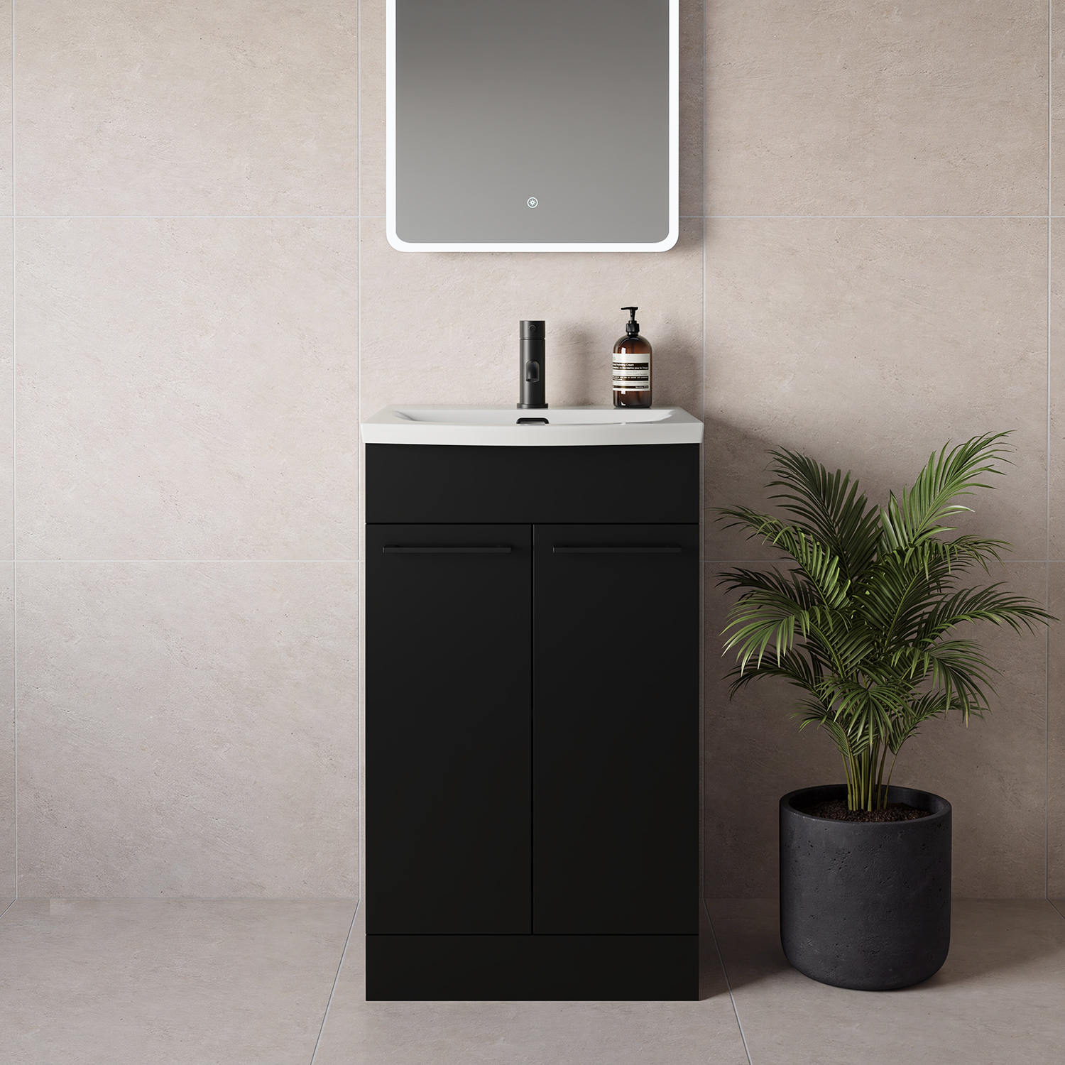 Napoli 390 2 Door Vanity Unit with Arc Basin