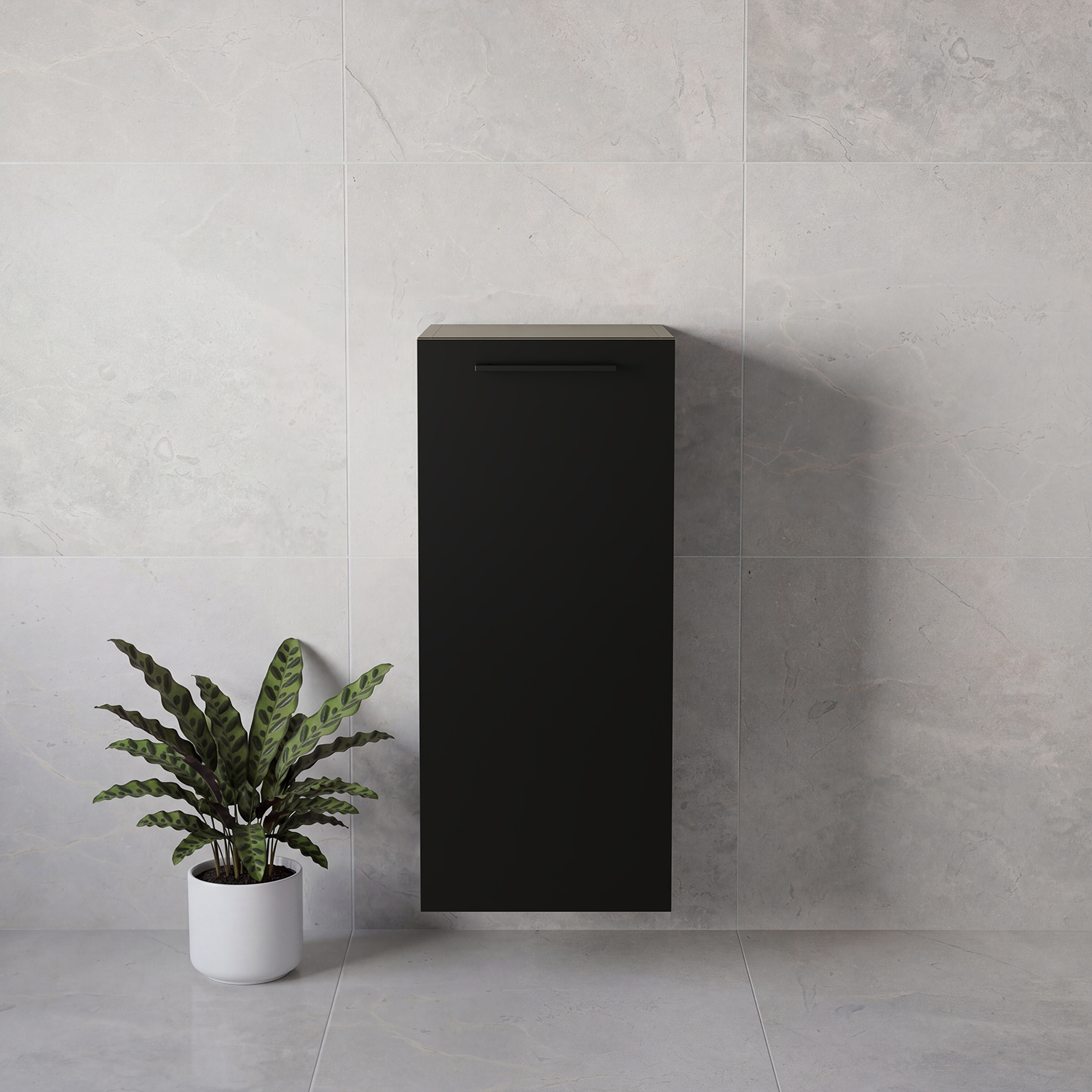 Napoli Wall Mounted Single Door Side Cabinet