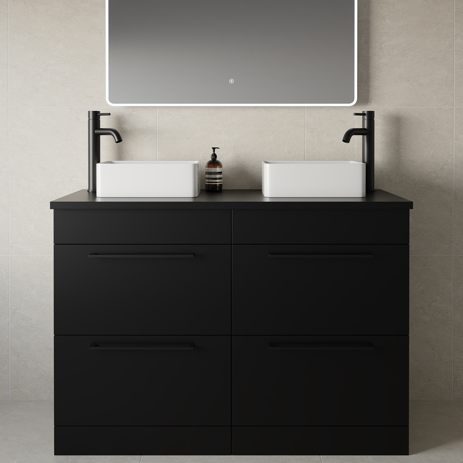 Napoli 460 4 Drawer Vanity Unit for Countertop Basins