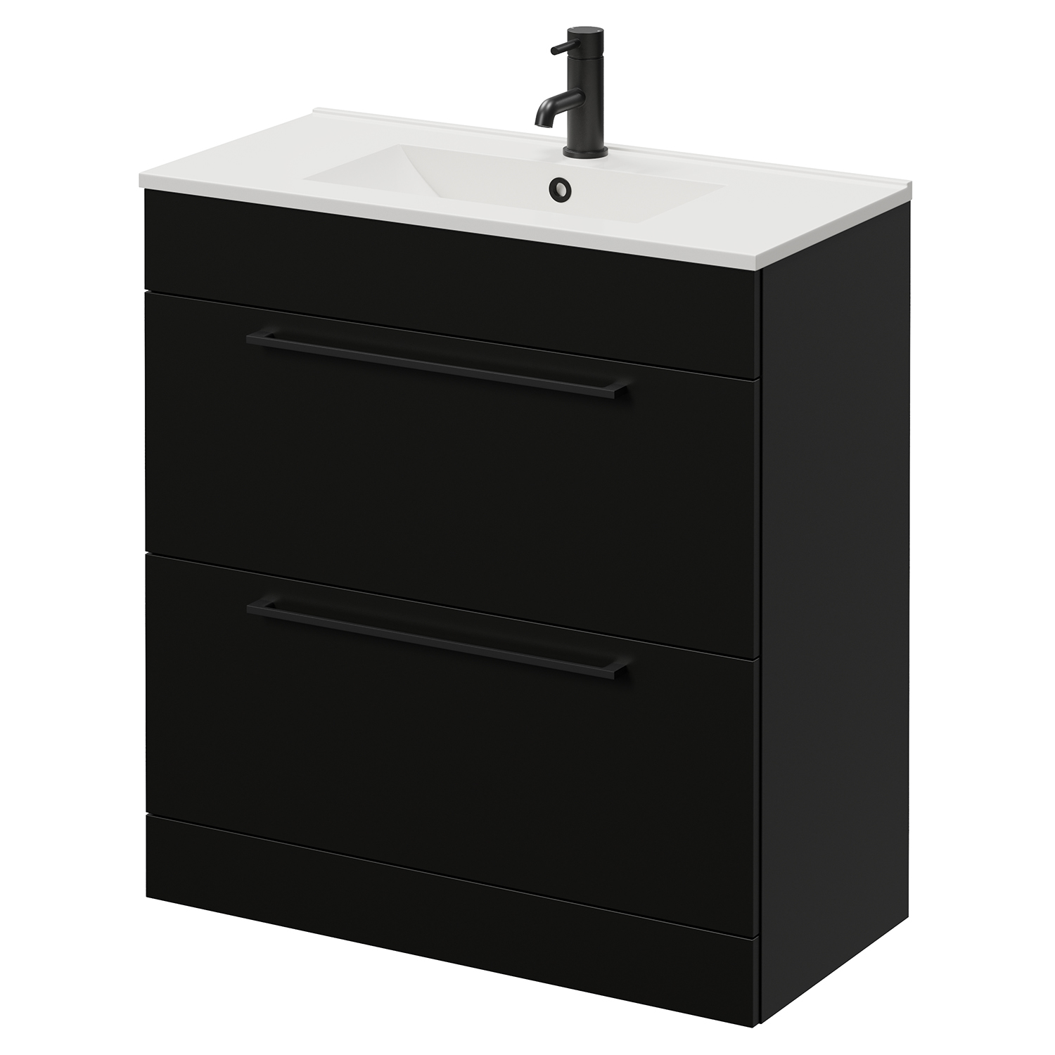 Napoli 390 2 Drawer Vanity Unit with Angel Basin