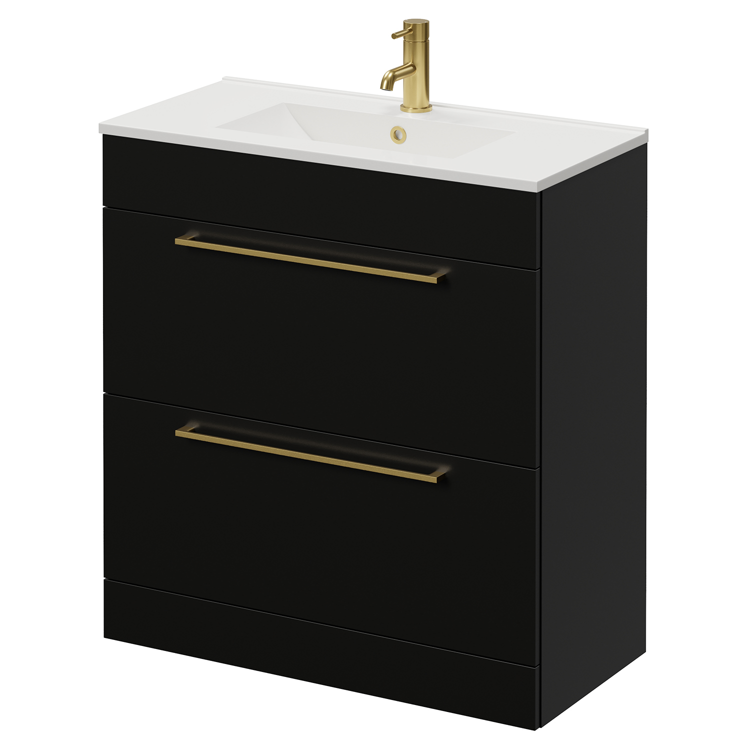 Napoli 390 2 Drawer Vanity Unit with Angel Basin