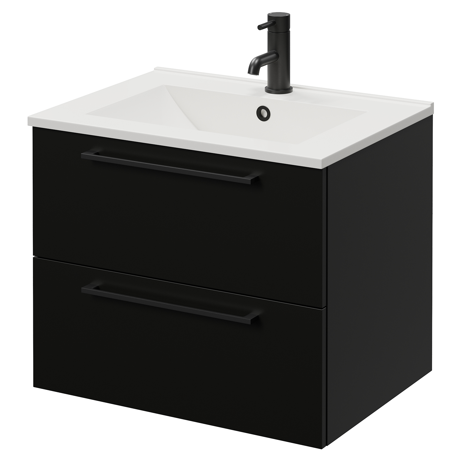 Napoli 460 Wall Mounted 2 Drawer Vanity Unit with Angel Basin