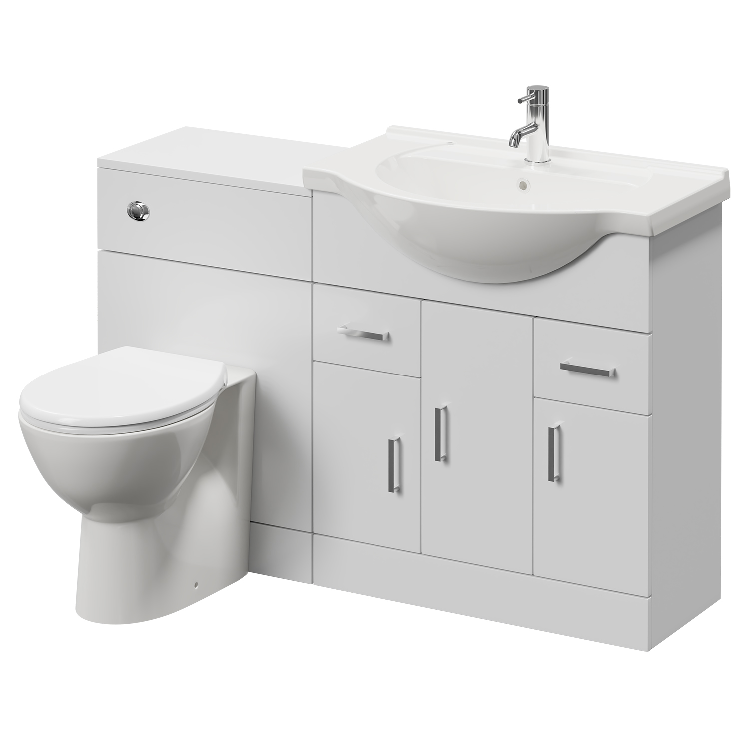 Alexander James 3 Door Vanity Unit Toilet Suite