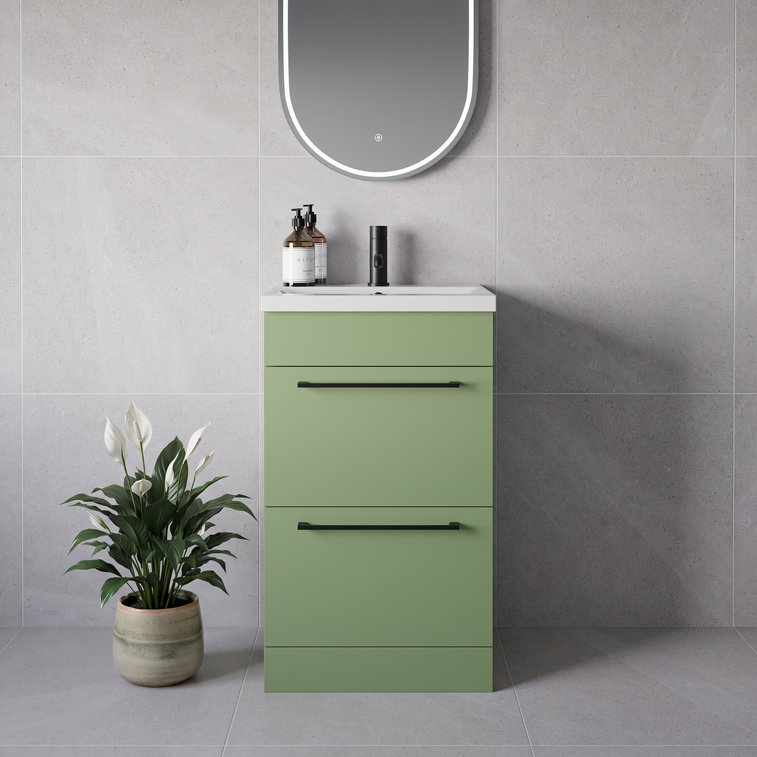 Napoli 390 2 Drawer Vanity Unit with Glide Basin