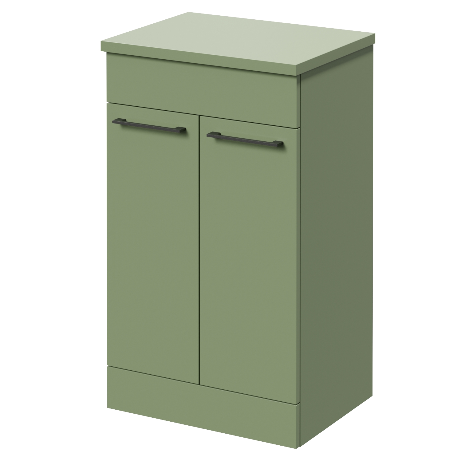 Napoli Olive Green 390 2 Door Vanity Unit For Countertop Basins | | Mdf | 500Mm