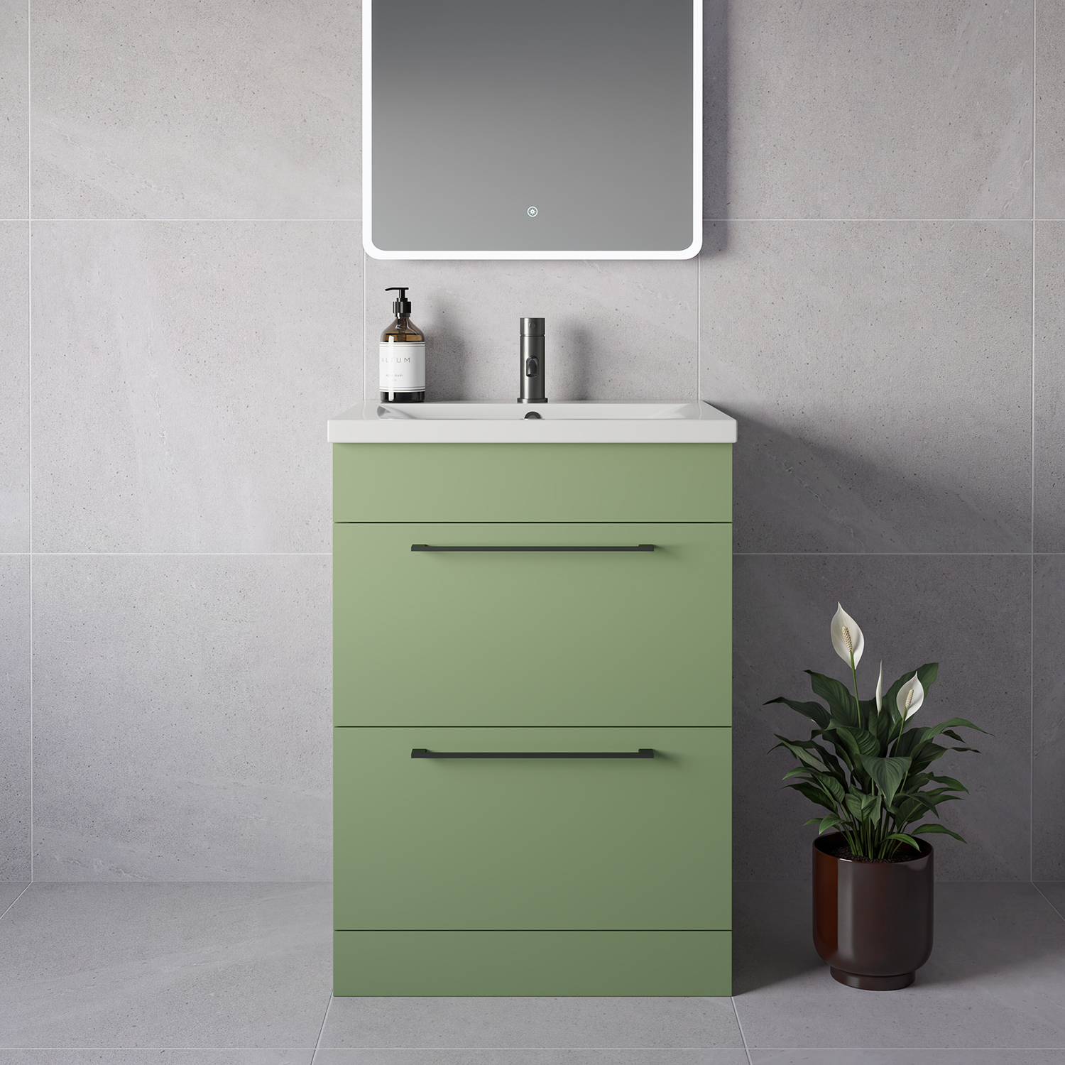 Napoli 460 2 Drawer Vanity Unit with Glide Basin