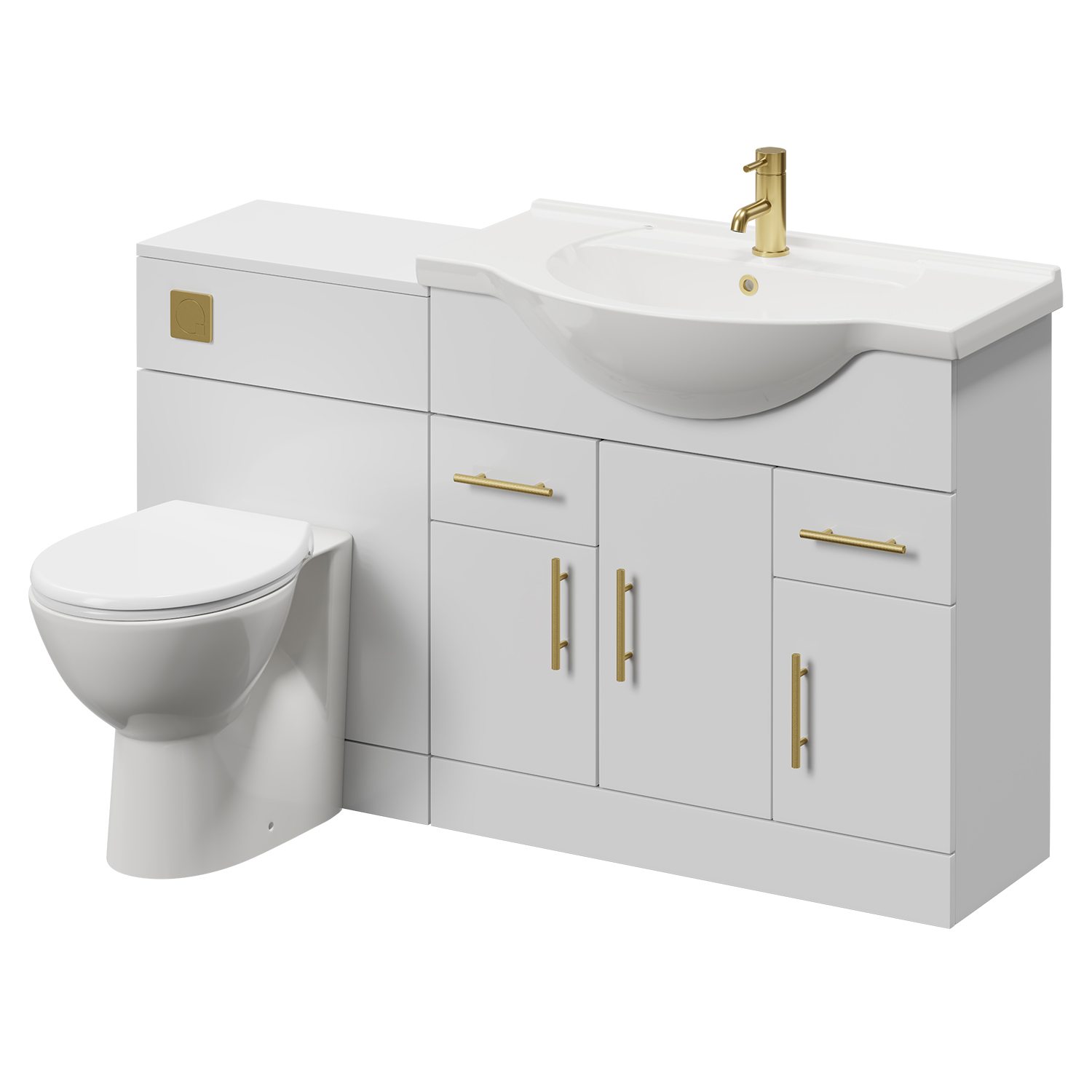 Alexander James 2 Door Vanity Unit Toilet Suite