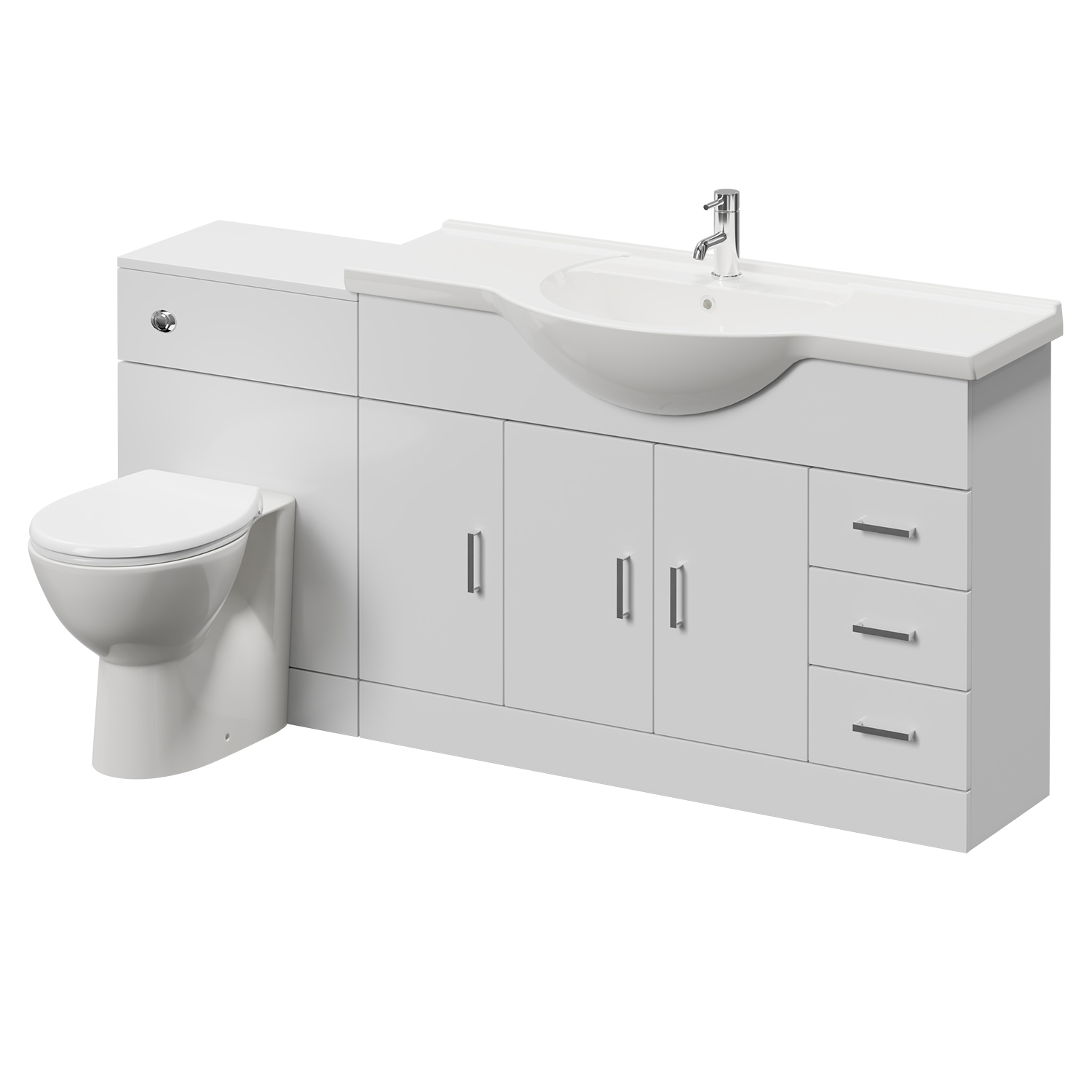 Alexander James 3 Door Vanity Unit Toilet Suite