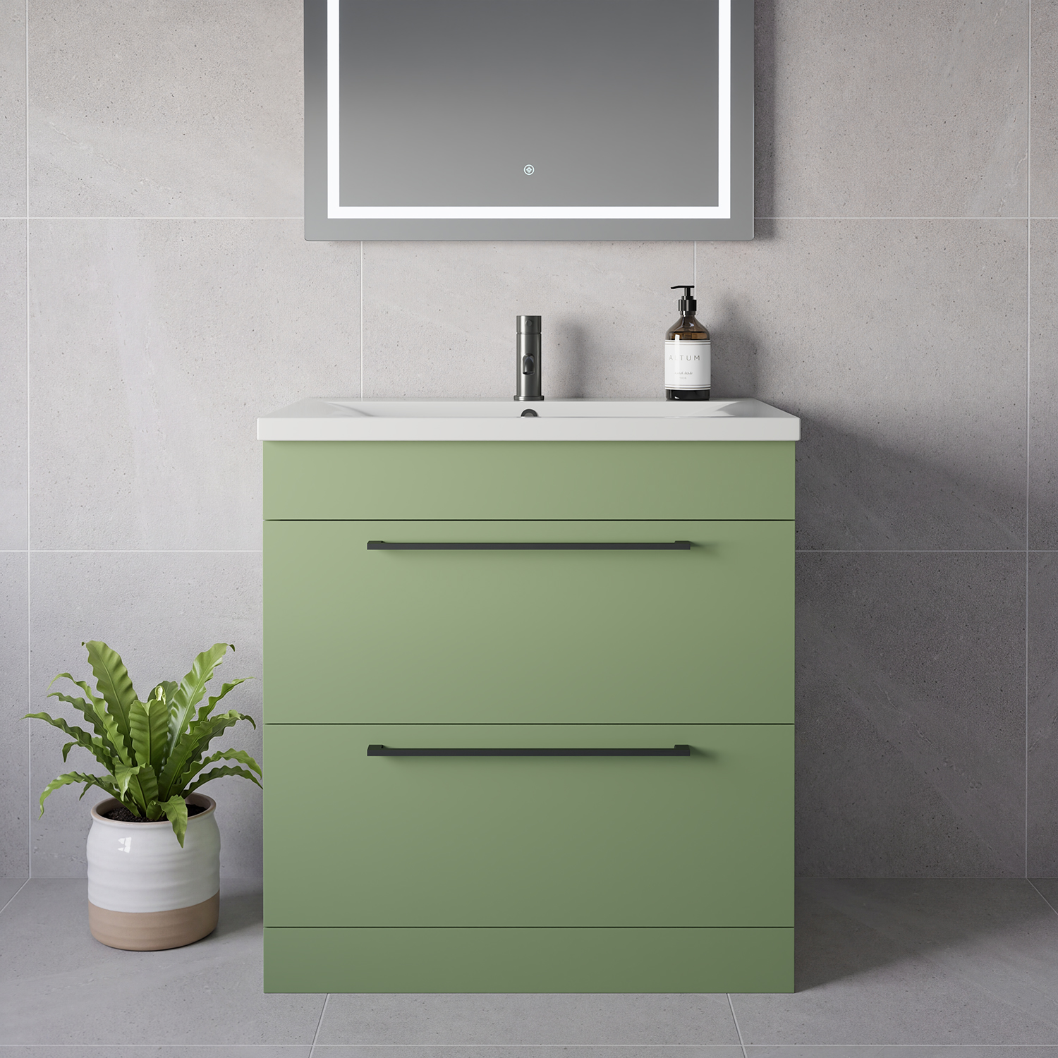 Napoli 460 2 Drawer Vanity Unit with Glide Basin