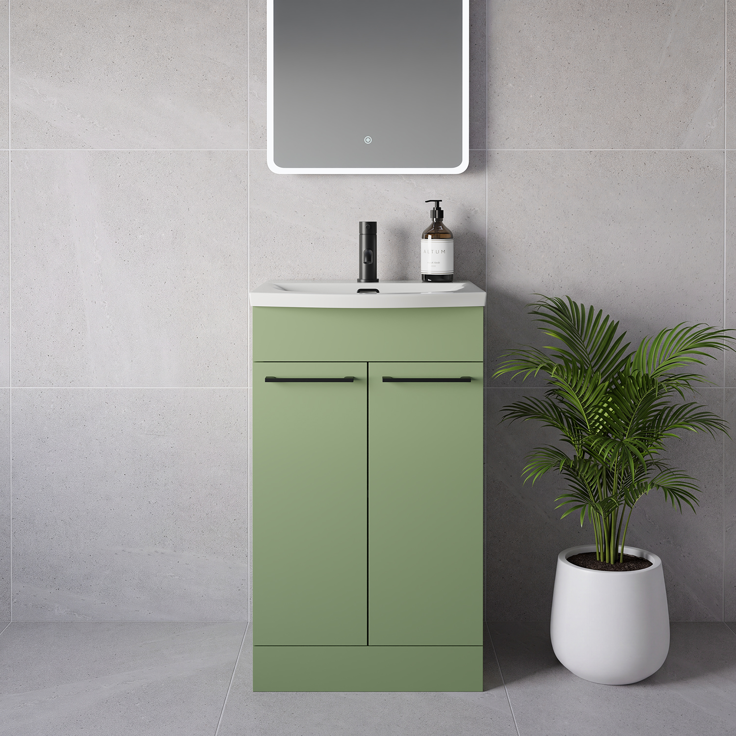 Napoli 390 2 Door Vanity Unit with Arc Basin