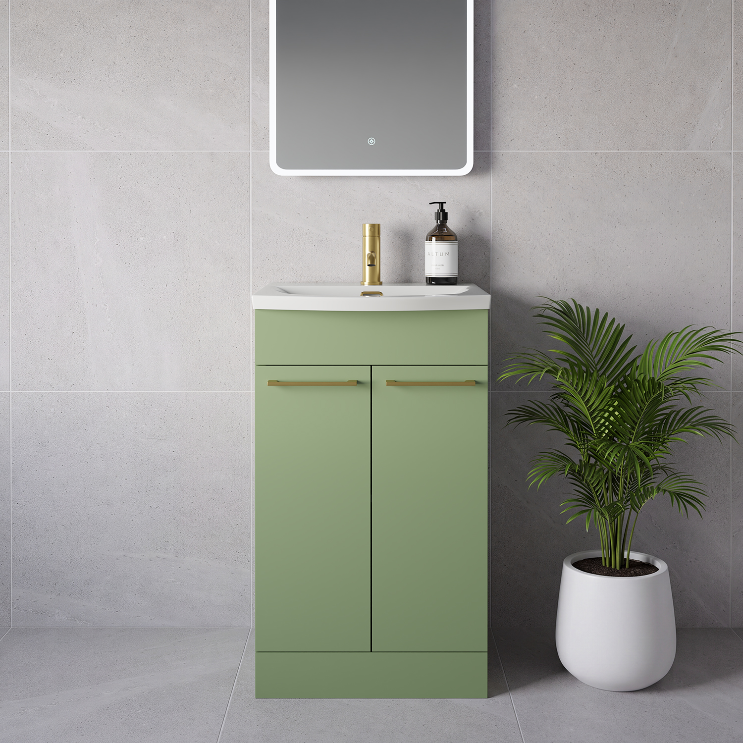 Napoli 390 2 Door Vanity Unit with Arc Basin