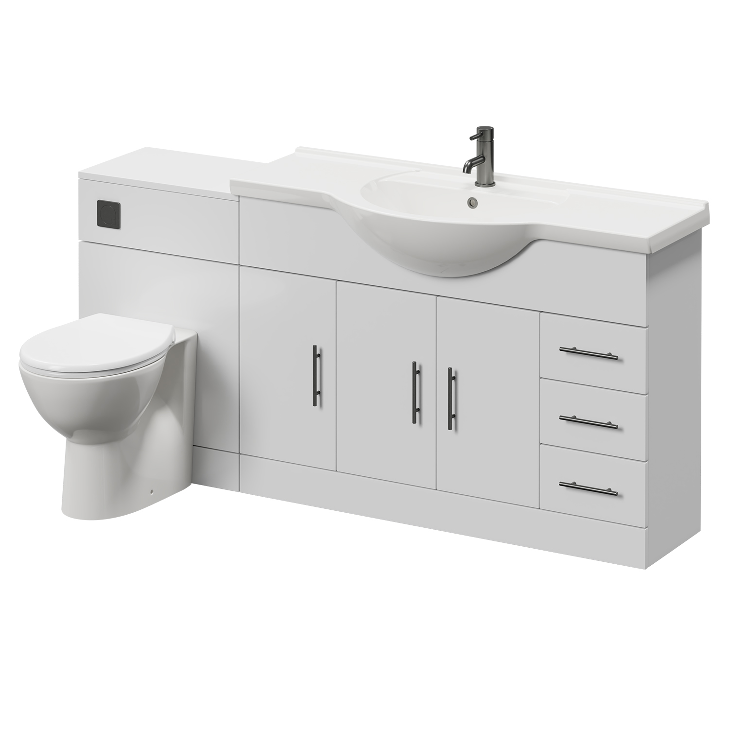 Alexander James 3 Door Vanity Unit Toilet Suite