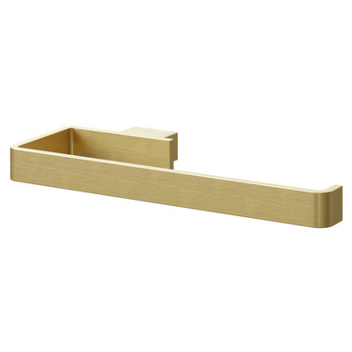 Colore Brushed Brass Square Wall Mounted Towel Ring | | Mild Steel | 220Mm X 20Mm X 72Mm
