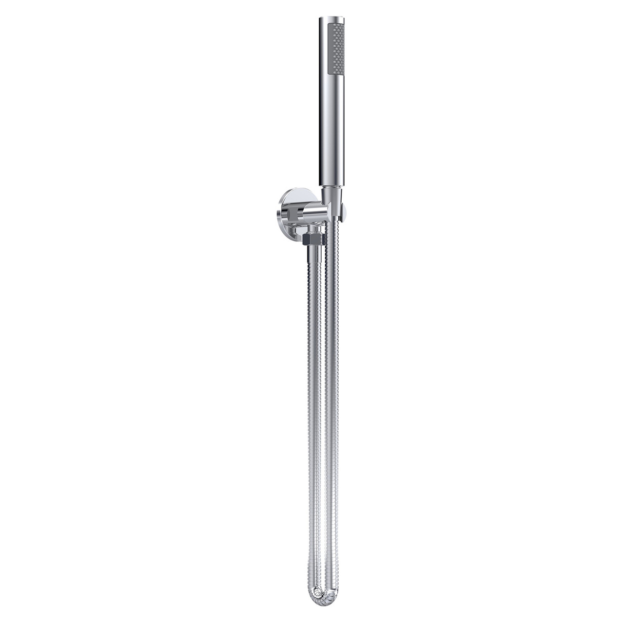 Nuie Round Outlet Elbow with Parking Bracket and Shower Handset Kit