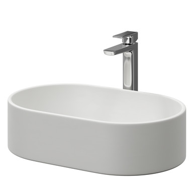 Wholesale Domestic Matt White Amadora Oval Countertop Basin | | Ceramic | 550Mm X 350Mm