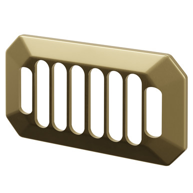 Colore Brushed Brass Overflow Insert For Windsor Basins | | 50Mm X 26Mm X 10Mm