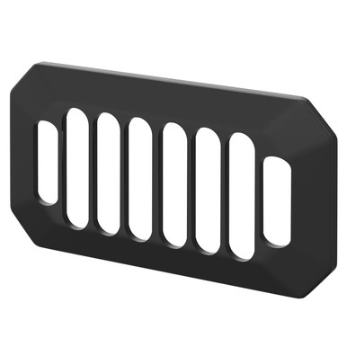 Colore Matt Black Overflow Insert For Windsor Basins | | Brass | 50Mm X 26Mm X 10Mm