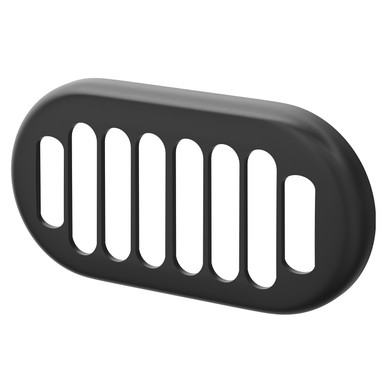 Colore Matt Black Overflow Insert For Grosvenor Basins | | Brass | 50Mm X 26Mm X 10Mm