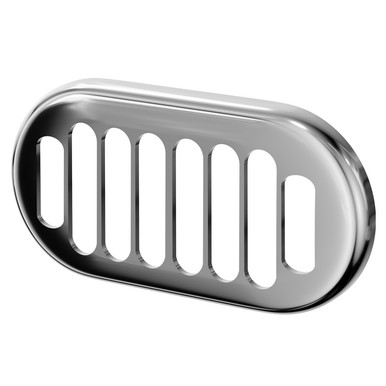Colore Chrome Polished Overflow Insert For Grosvenor Basins | | Brass | 50Mm X 26Mm X 10Mm
