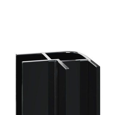 Wholepanel Black Wall And Ceiling Panel External Corner Trim | | Plastic | 5Mm
