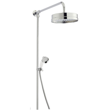 Old London Chrome Traditional Luxury Rigid Riser Shower Kit | | Brass | 160Mm X 1081Mm X 635Mm