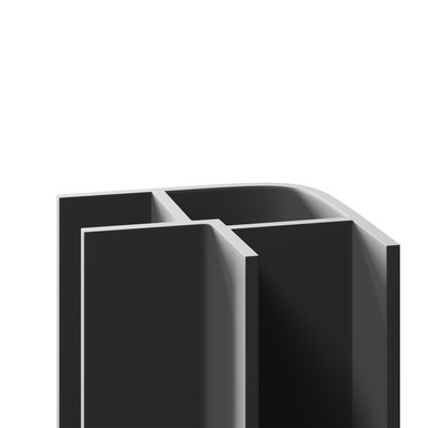 Wholepanel Grey Wall Panel External Corner Trim | | Plastic | 10Mm