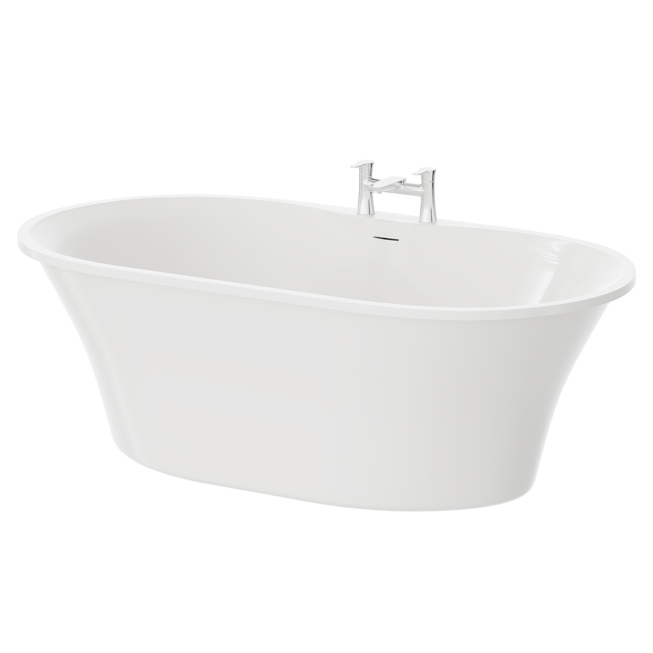Pescara Double Ended Freestanding Bath with Waste