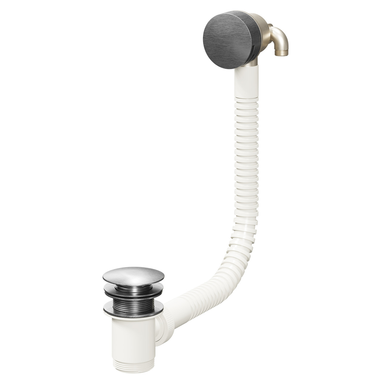 Colore Free Flow Bath Filler with Push Waste and Overflow