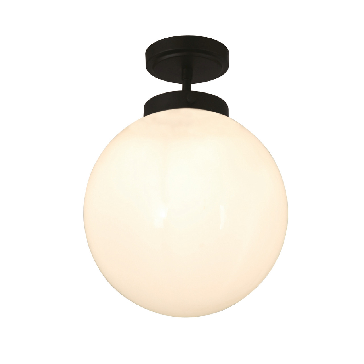 Forum Spa Porto /Opal 1 Lamp Semi-Flush Ceiling Light