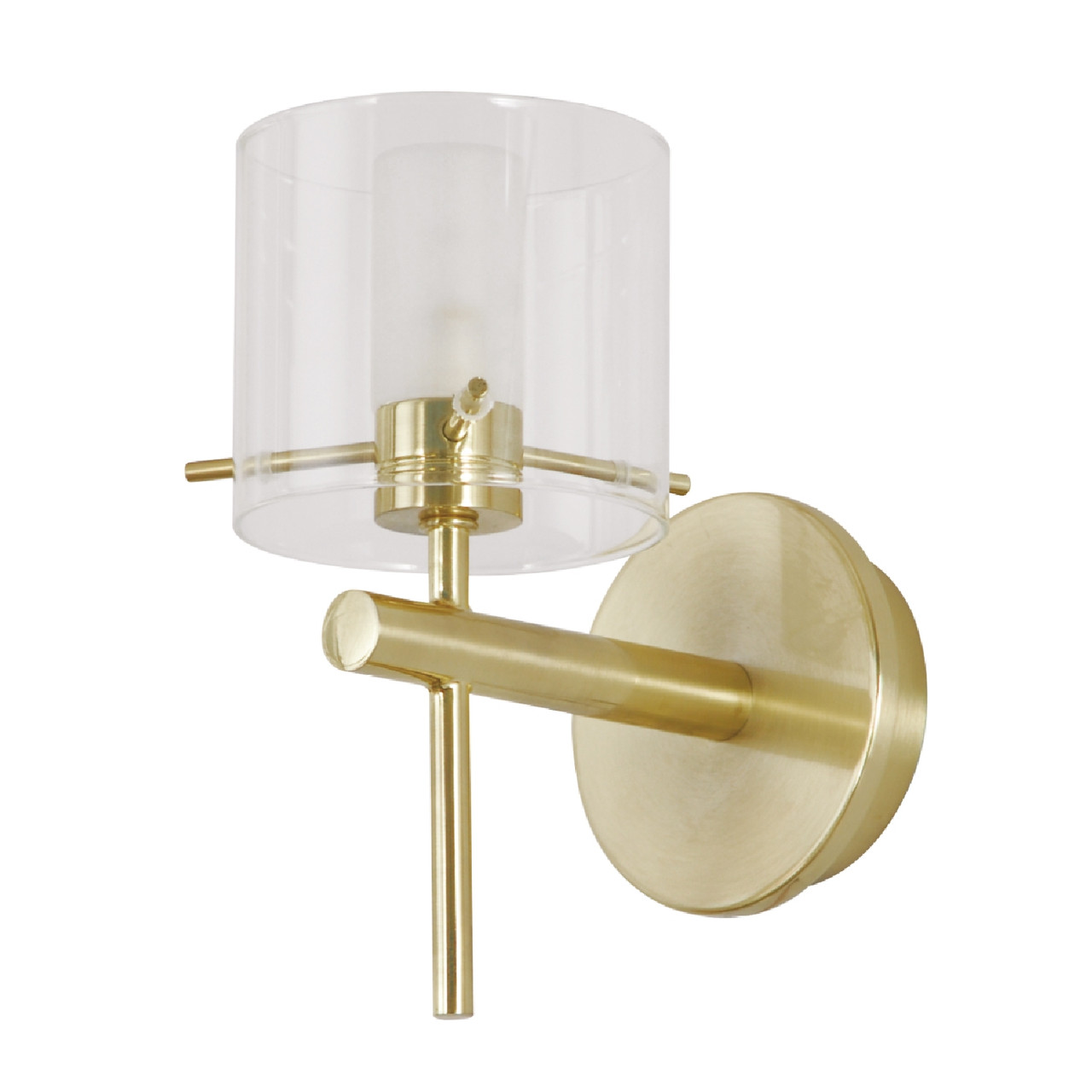 Forum Spa Gene /Clear 1 Lamp Cylinder Wall Light