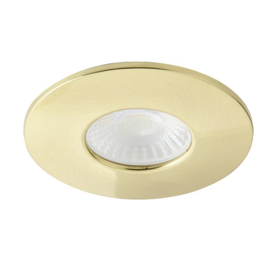 Forum Satin Brass Spa Como Fire-Rated Ip65 8W Led Fixed Bathroom Downlight | | Steel | 68Mm