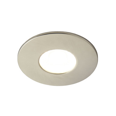 Forum Satin Nickel Spa Como Fire-Rated Ip65 8W Led Fixed Bathroom Downlight | | Steel | 68Mm