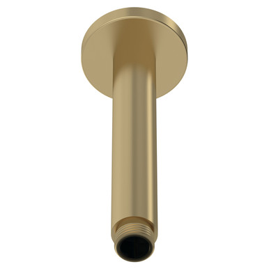 Nuie Brushed Brass Round Ceiling Arm | | Stainless Steel | 150Mm