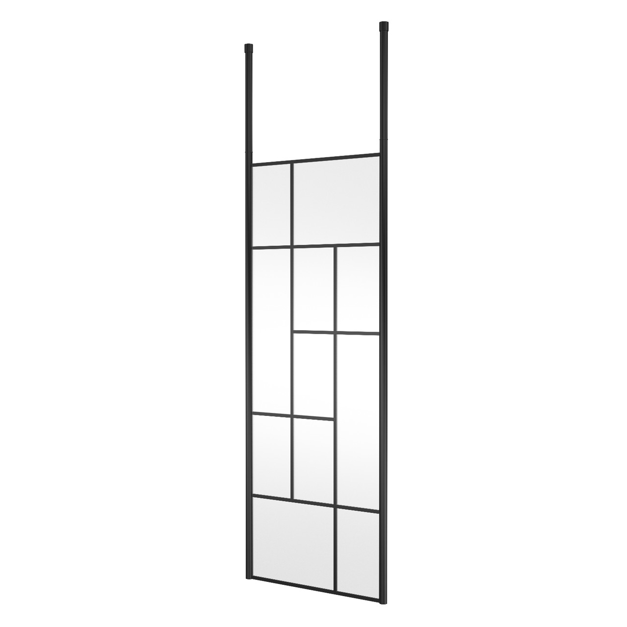 Hudson Reed Abstract Framed Wetroom Shower Screen with Ceiling Posts