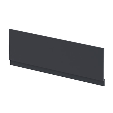 Nuie Satin Soft Black Front Bath Panel With Plinth | | Mdf | 1800Mm