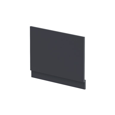 Nuie Satin Soft Black End Bath Panel With Plinth | | Mdf | 750Mm