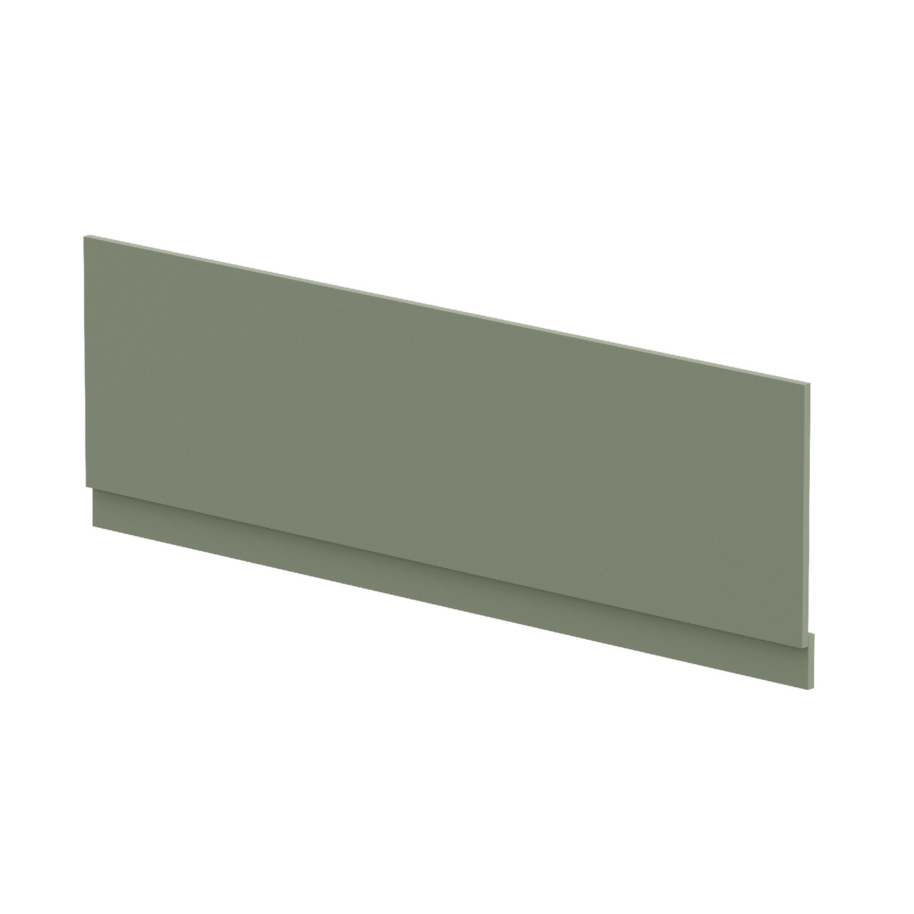 Nuie Satin Green Front Bath Panel With Plinth | | Mfc | 1700Mm