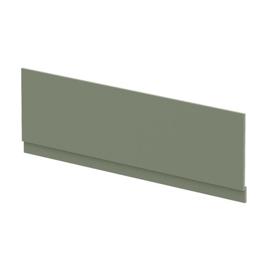 Nuie Satin Green Front Bath Panel With Plinth | | Mfc | 1800Mm