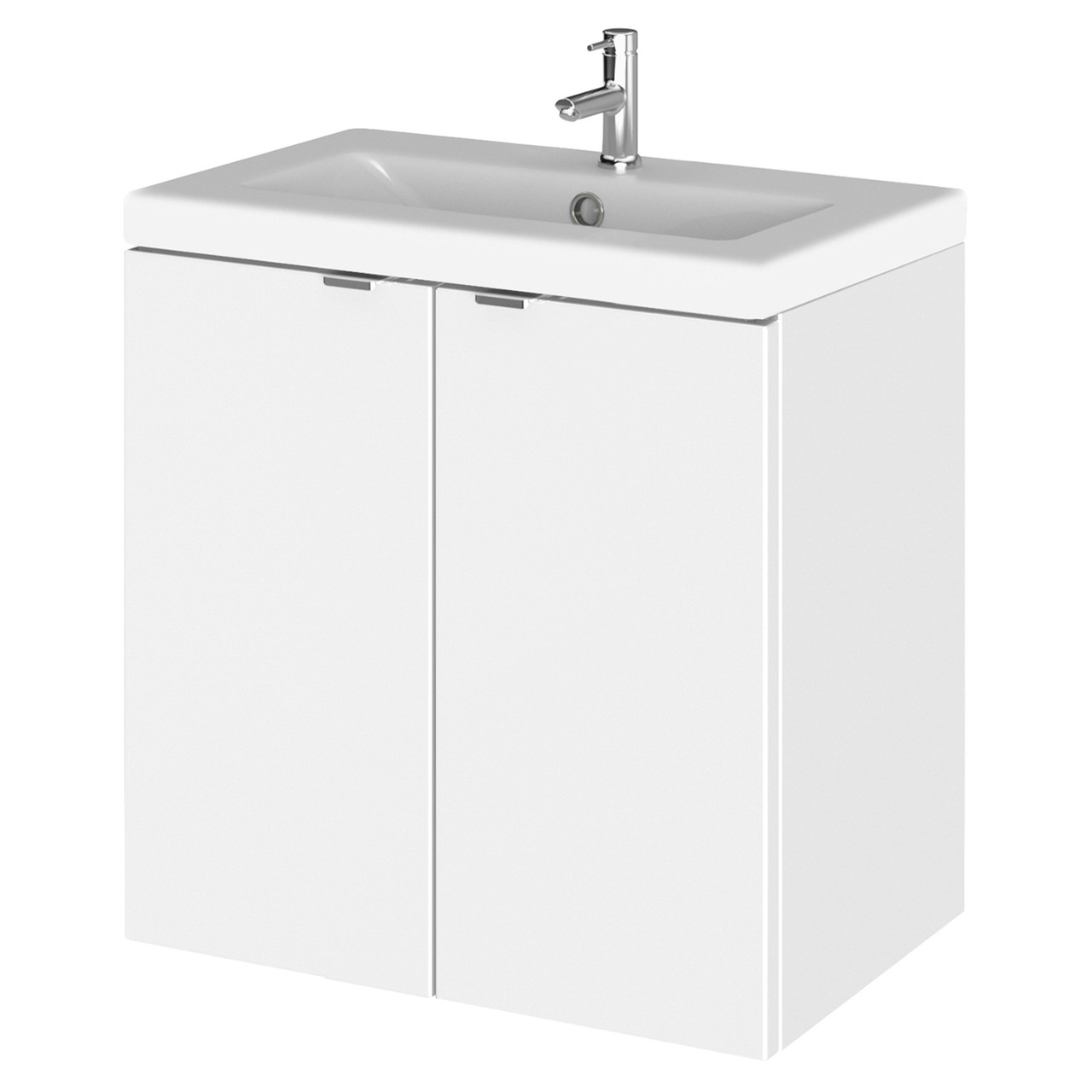 Hudson Reed Fusion Wall Hung 2 Door Combination Vanity Unit with Ceramic Basin