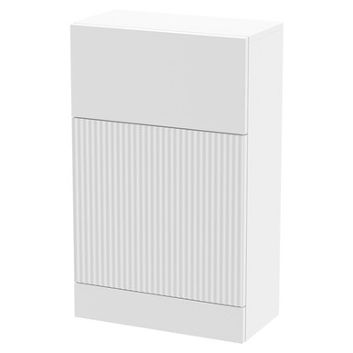 Hudson Reed Satin White Fluted Toilet Unit | | Mdf | 500Mm