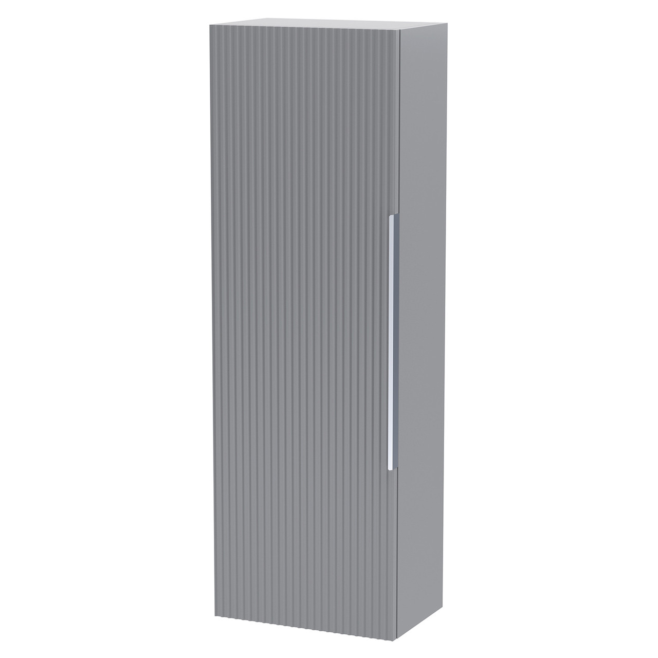 Hudson Reed Fluted Satin Tall Storage Unit