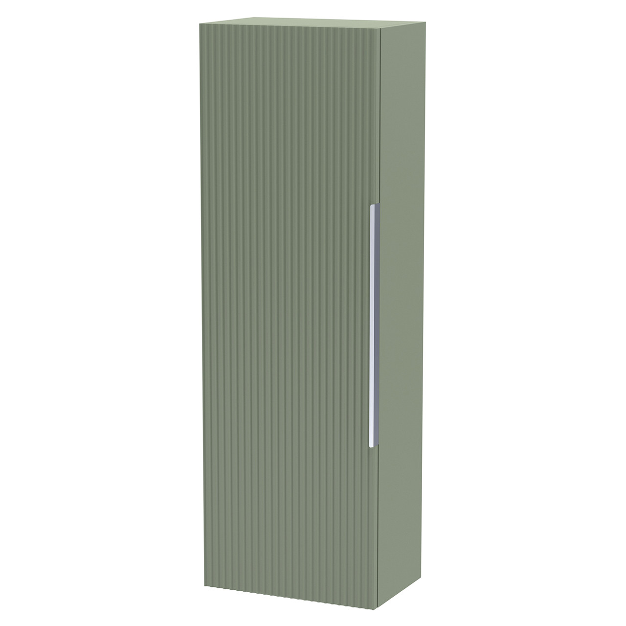 Hudson Reed Fluted Satin Tall Storage Unit