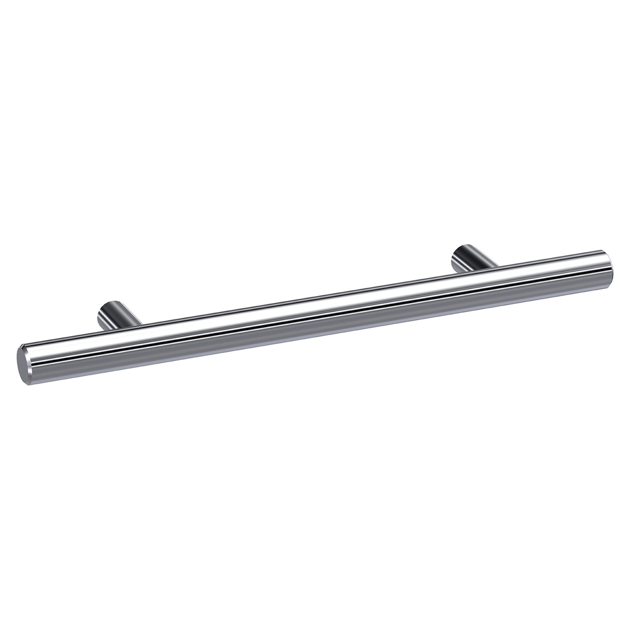 Nuie Chrome Bar Furniture Handle With 96Mm Hole Centres | | Aluminium | 156Mm